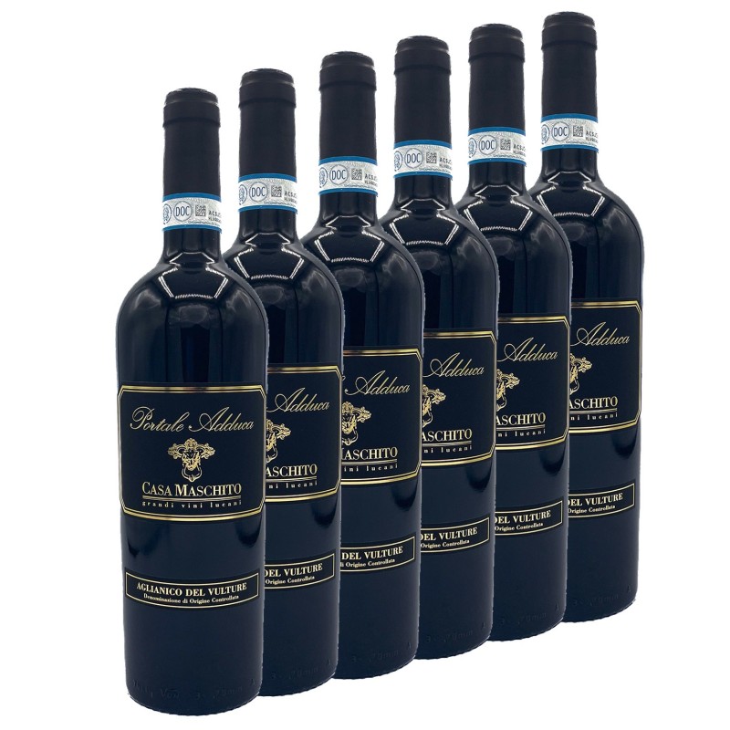Portale Adduca Aglianico del Vulture DOC (6 Flaschen) - 23,01 € / 1 Liter