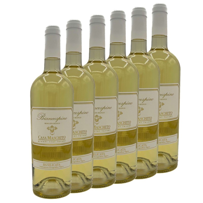 Biancospino Bianco IGT Basilicata Moscato (6 Flaschen) - 17,45 € / 1 Liter